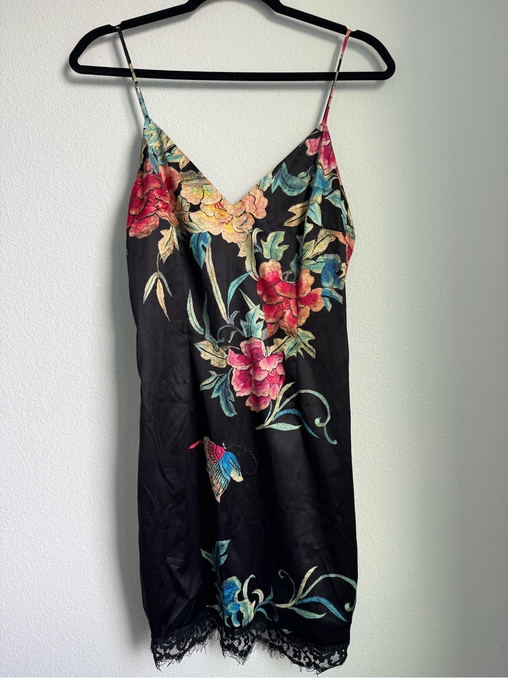 by the way. Floral Lace Trim Slip Dress | Size Small - Picture 2 of 6